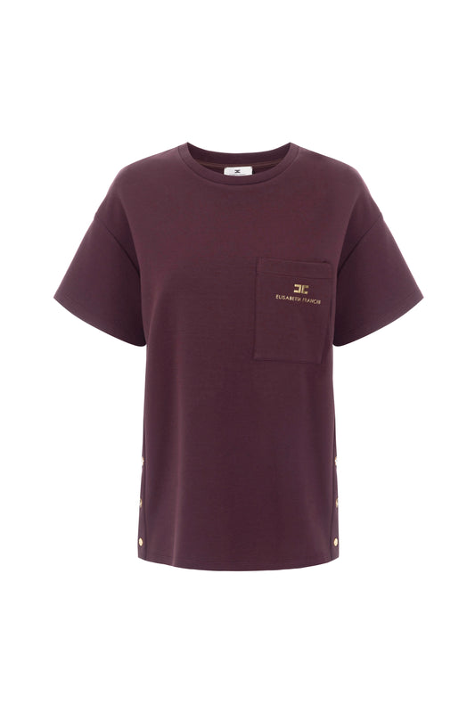 Heavy jersey T-shirt with breast pocket