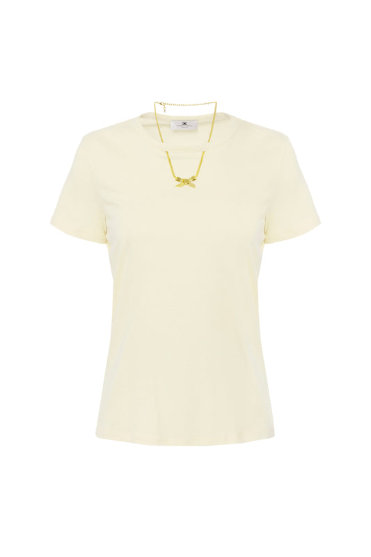Elisabetta Franchi necklace-detail T-shirt