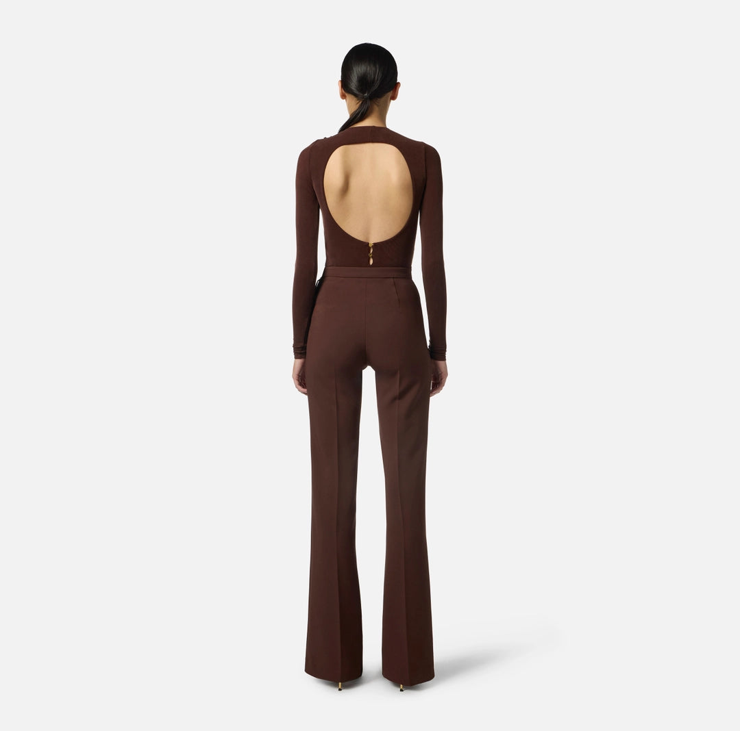 Cupro top with buttons