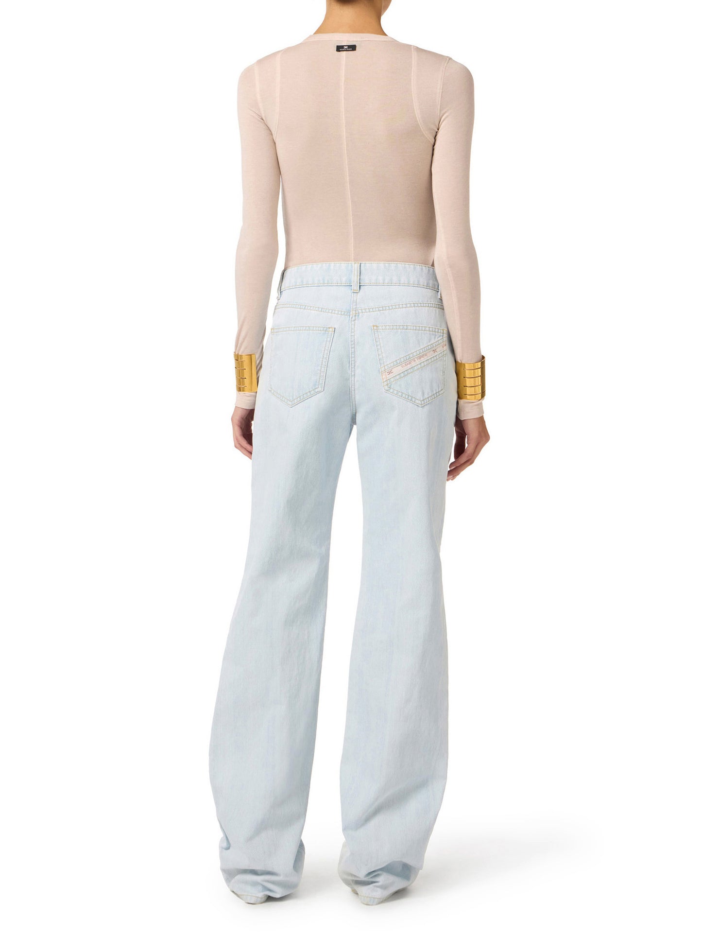 Top in lightweight jersey fabric with embroidered logo