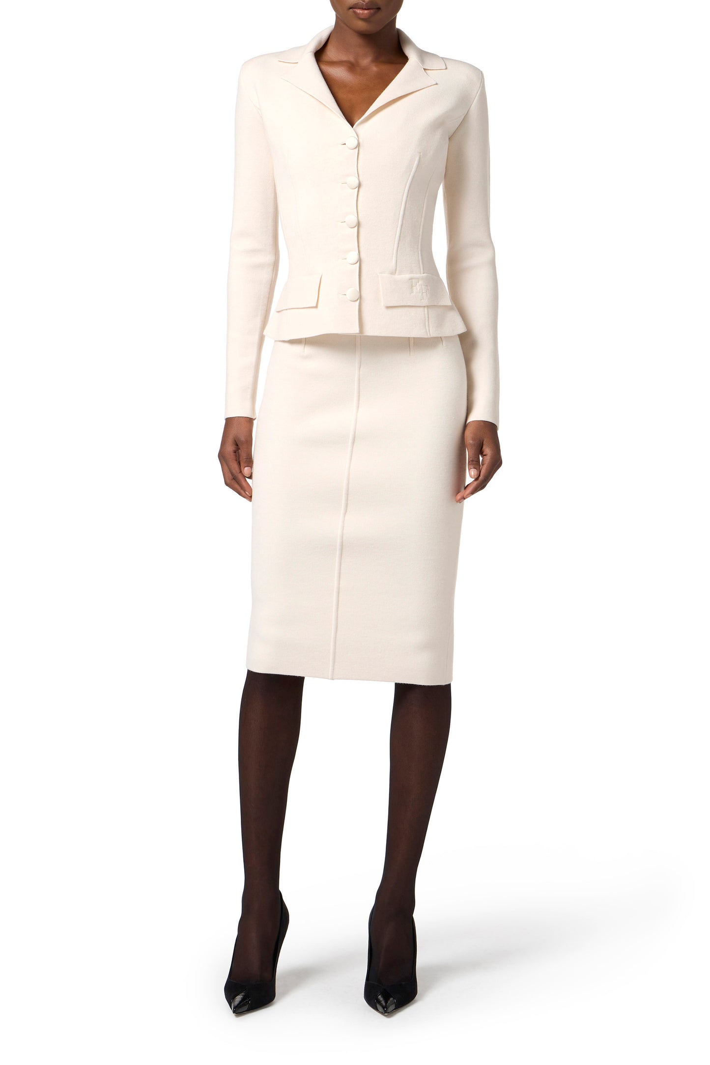 Knitted wool jacket