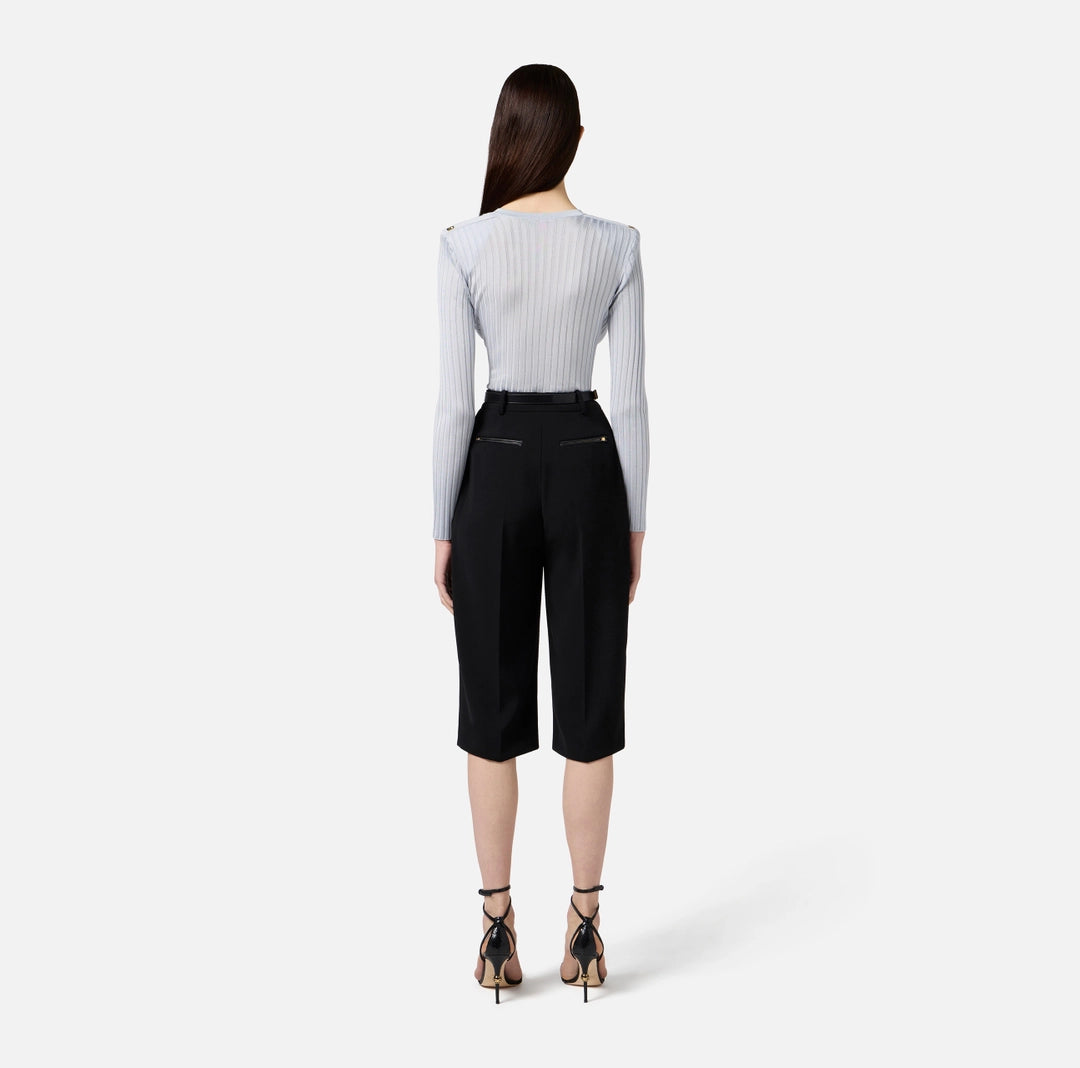 Viscose top with logo details