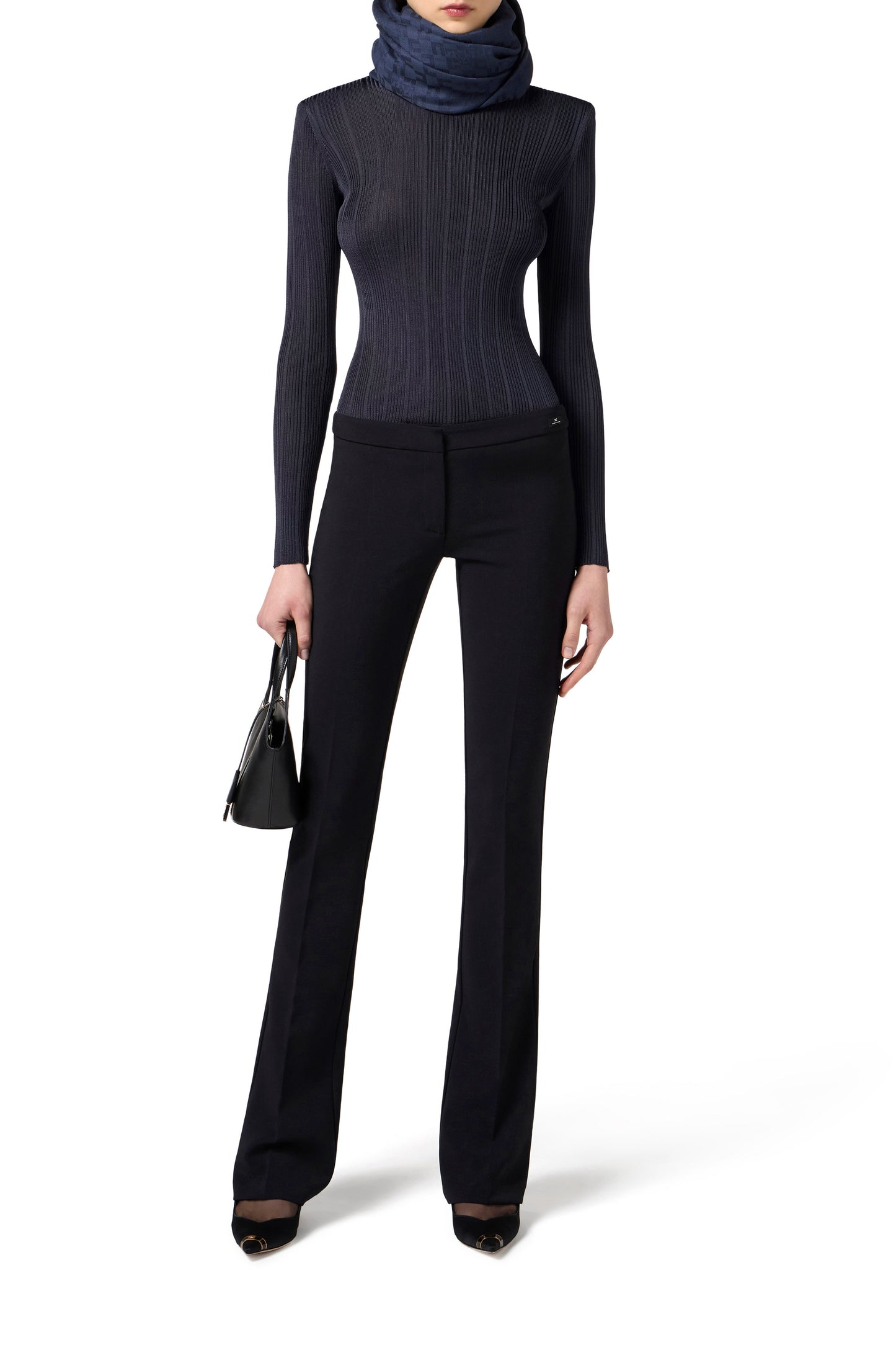 Viscose top with logo details