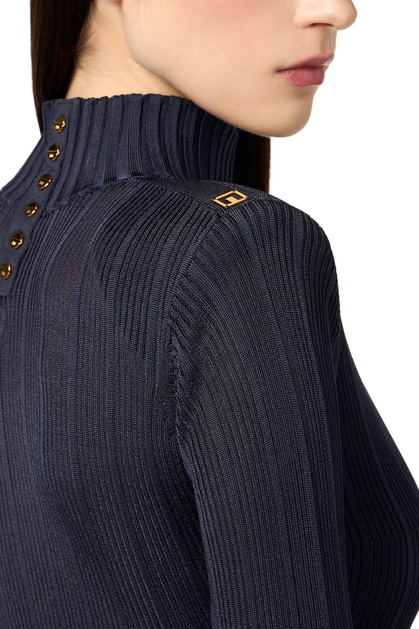 Viscose top with logo details