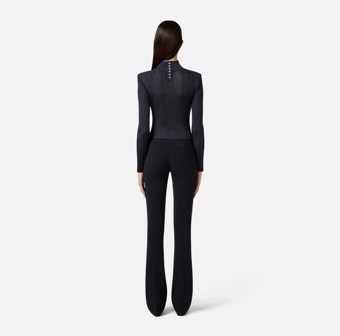 Viscose top with logo details