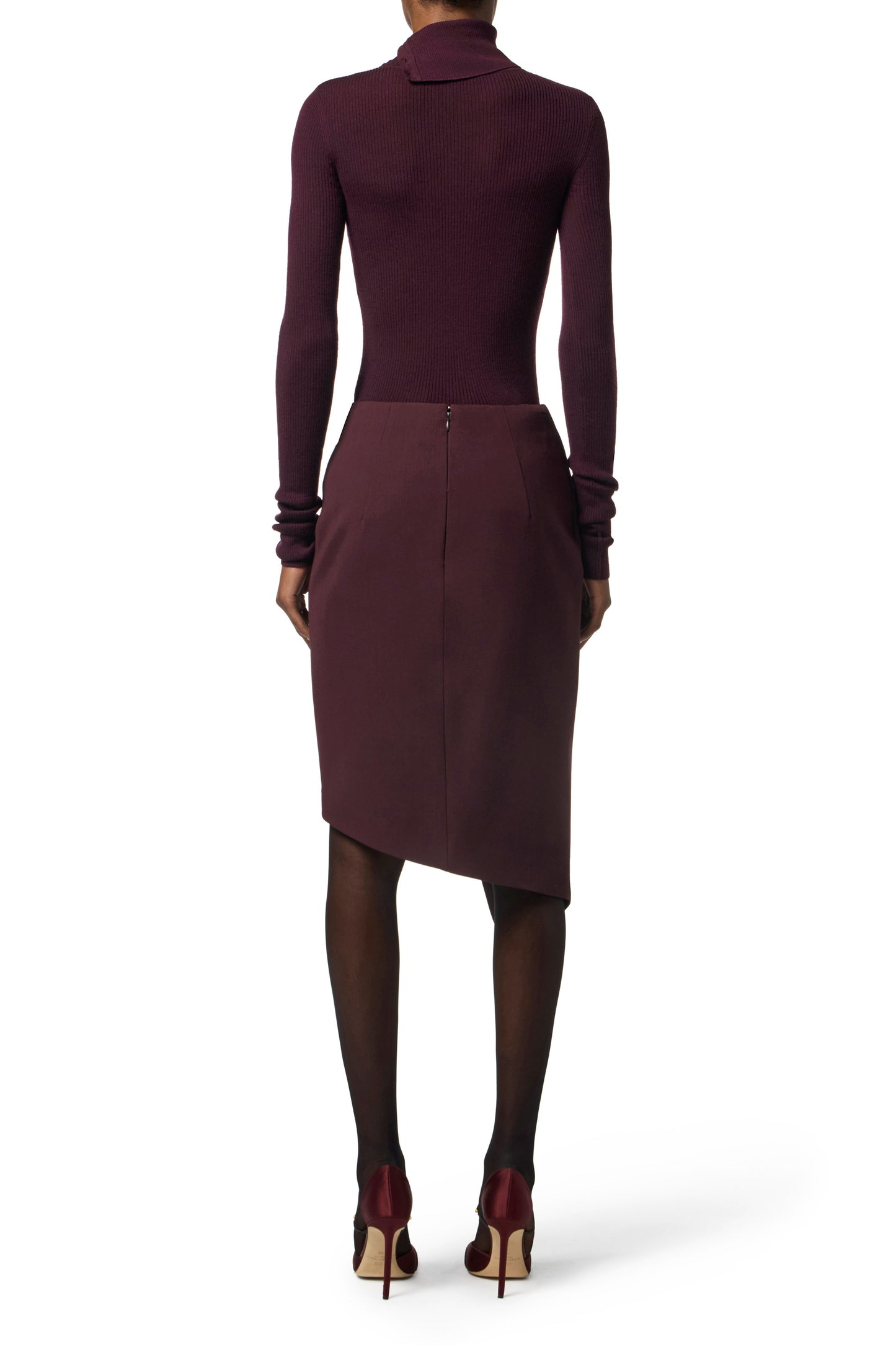 Turtleneck top with lettering detail