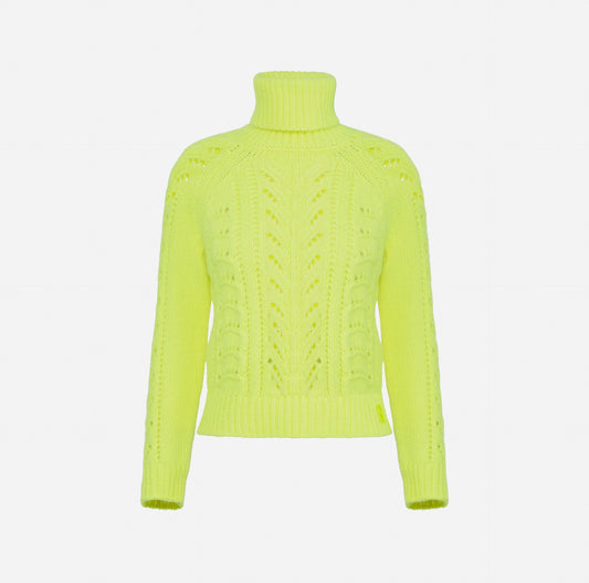 Alpaca-blend roll neck jumper