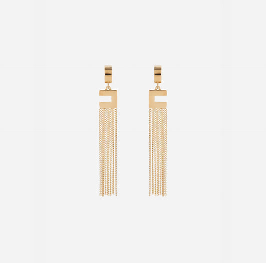 Drop Earrings With Logo