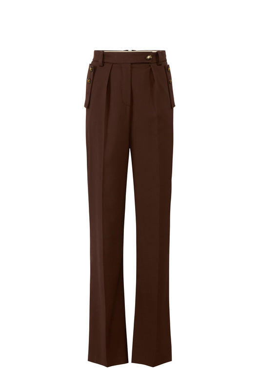 Cotton gabardine trousers