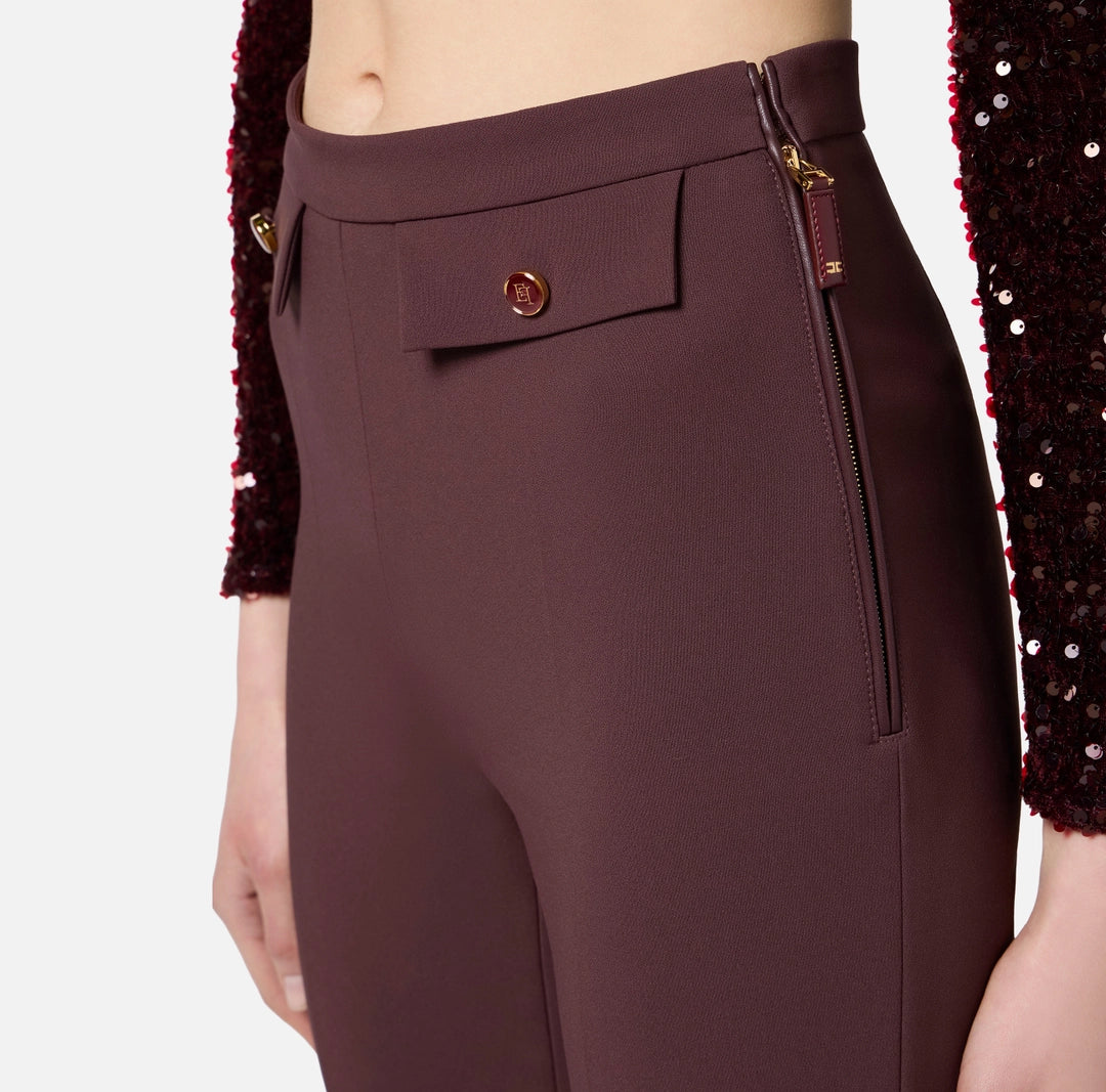 Double crêpe trousers