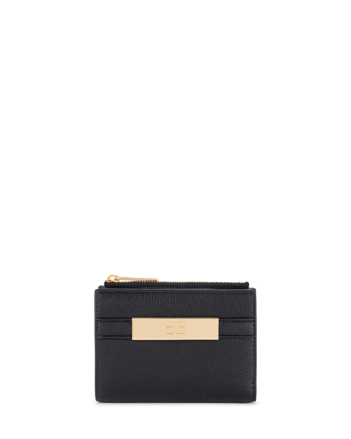 Wallet with logo plaque