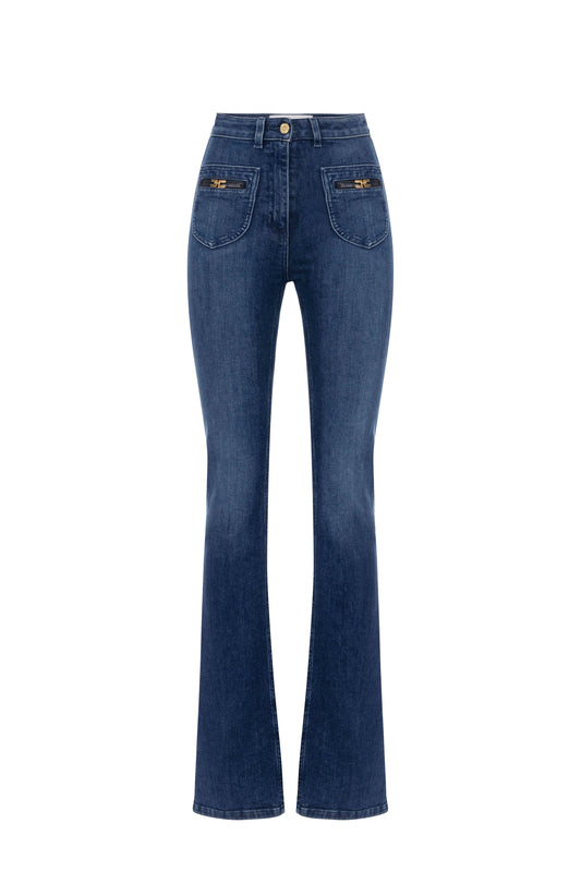 Jeans with jewel logo