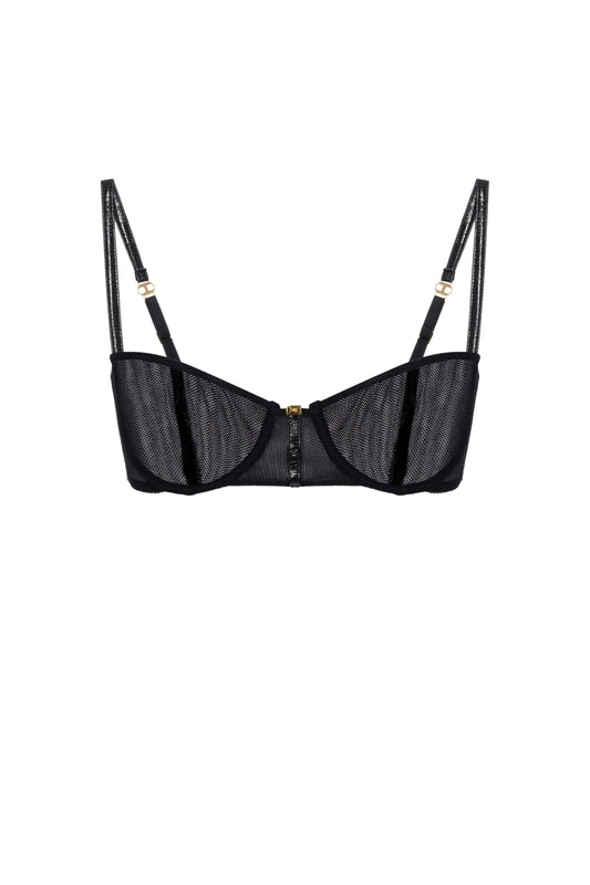 Bra in stretch tulle fabric