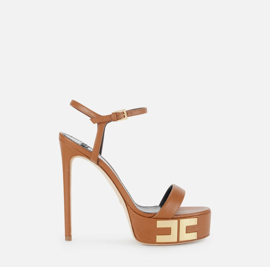 Vertigo leather platform sandals