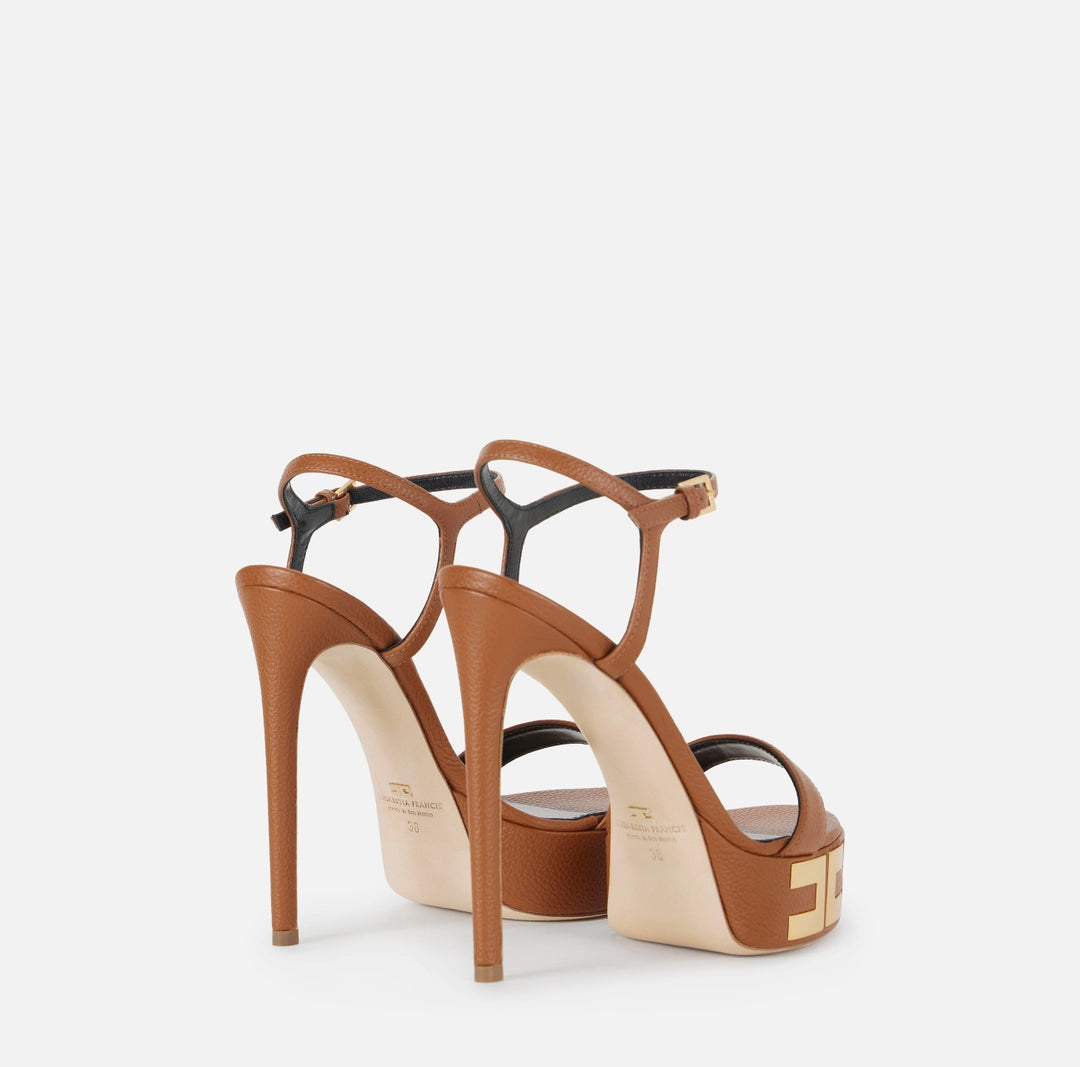 Vertigo leather platform sandals