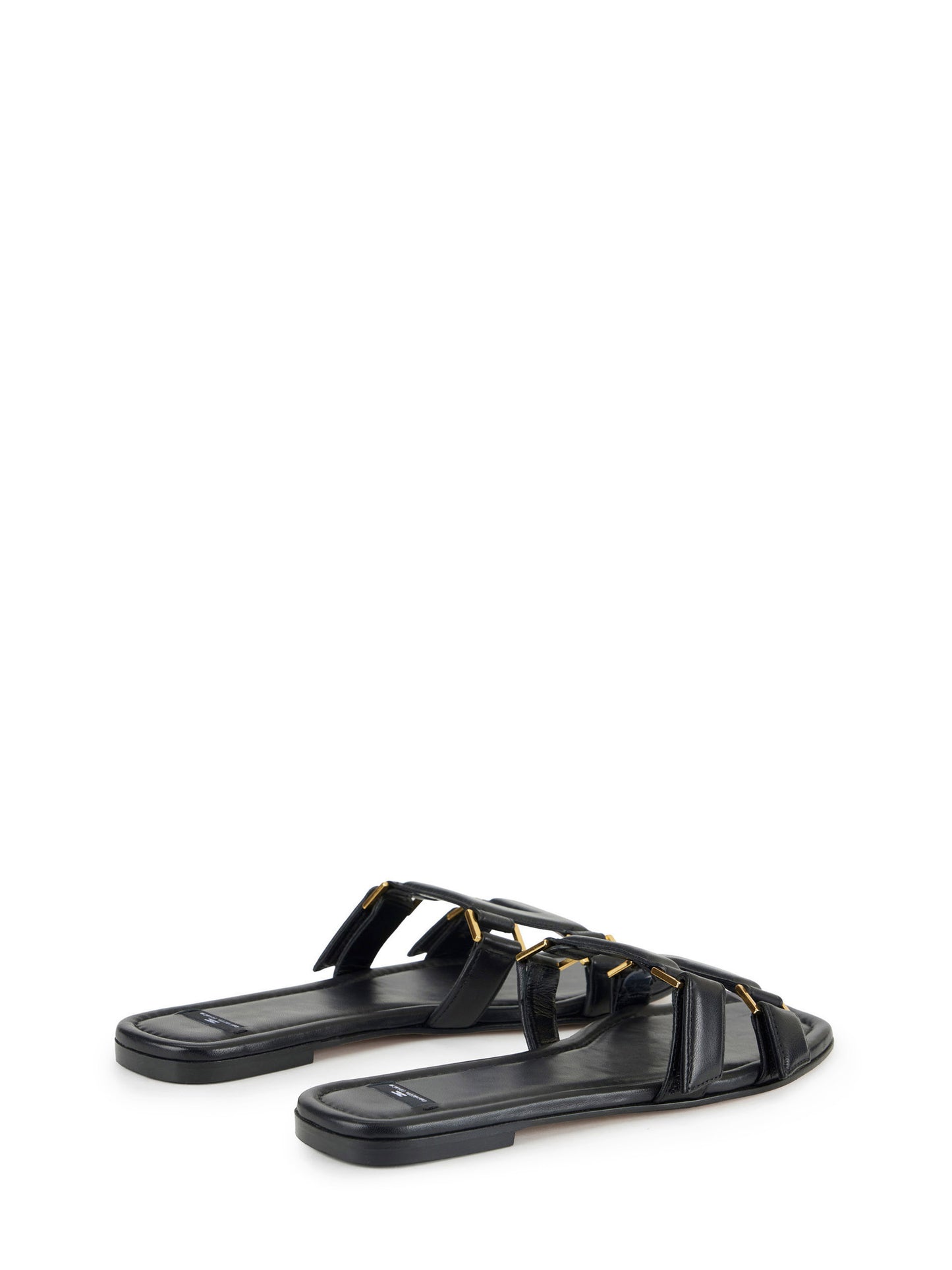 Flat nappa leather sandals