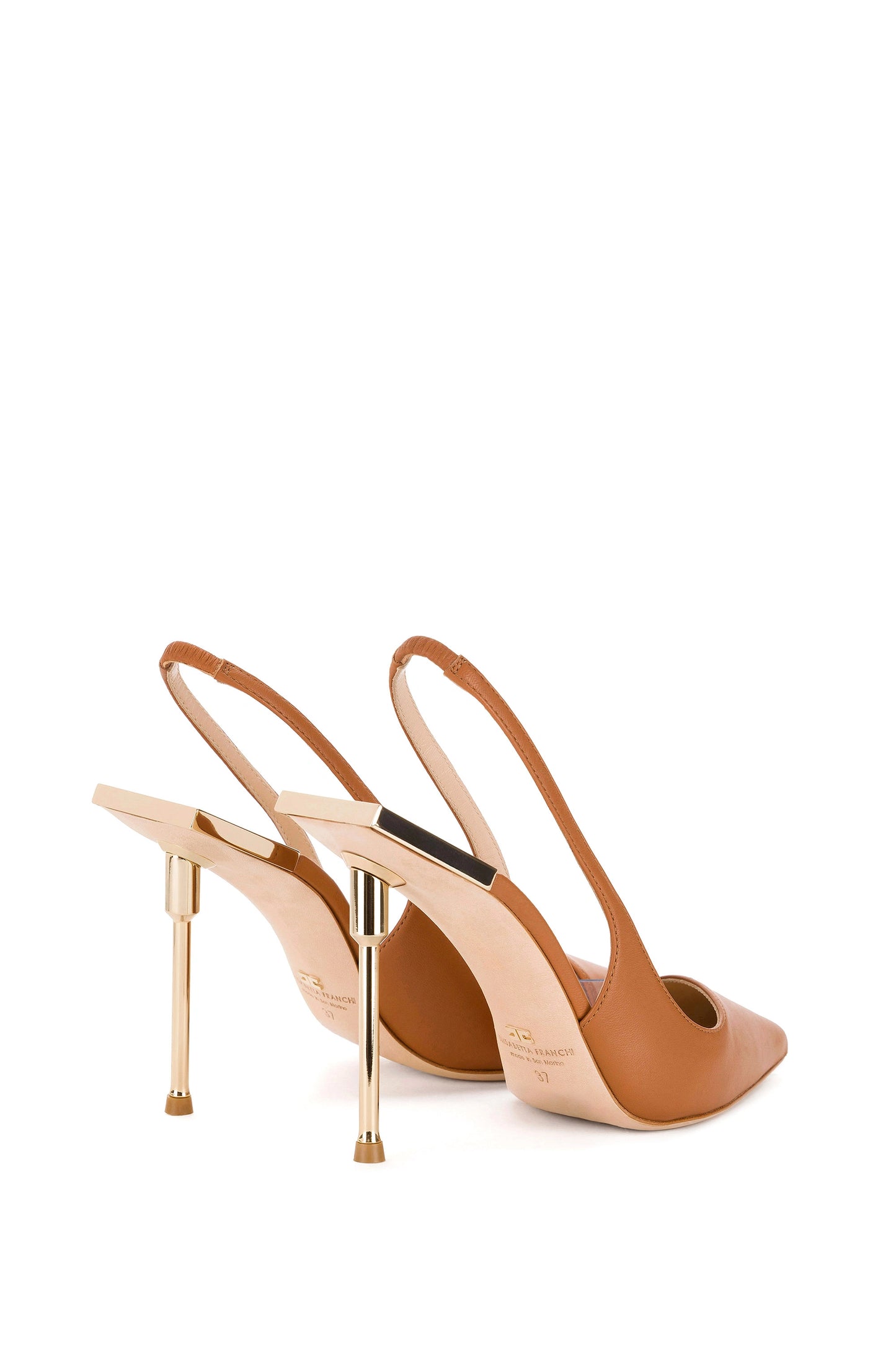 SLINGBACK SANDAL WITH METAL HEEL