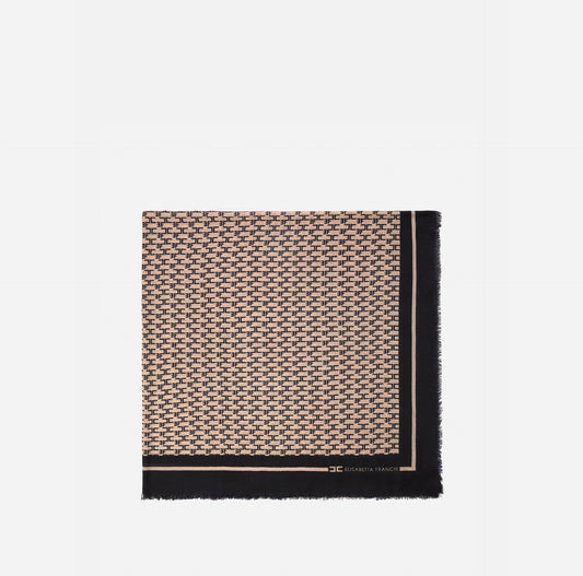 Elisabetta Franchi Monogram Scarf