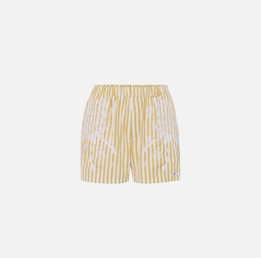Cotton poplin shorts with embroideries