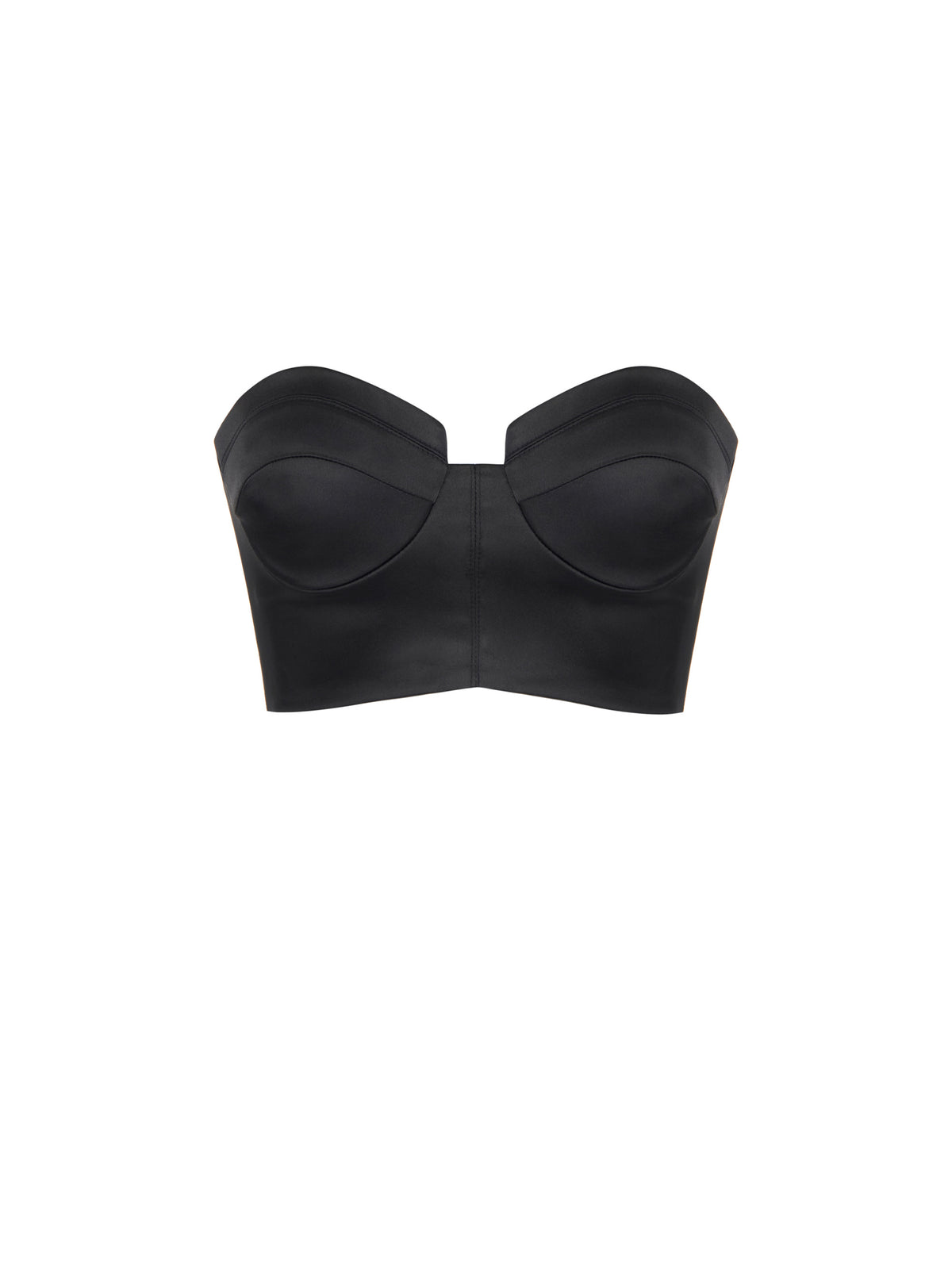 Stretch satin top