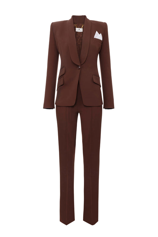 Women’s suit in crêpe fabric