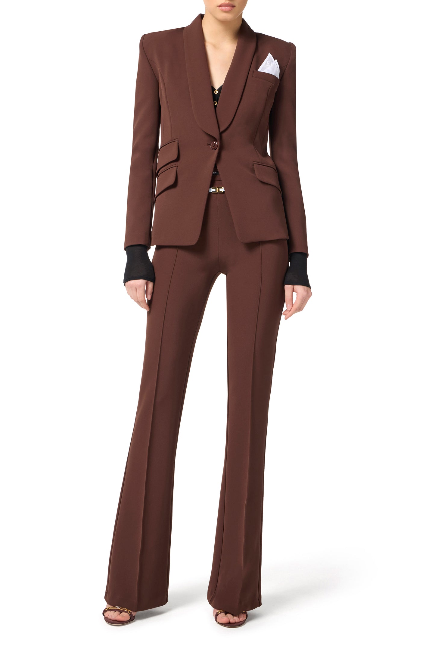Women’s suit in crêpe fabric