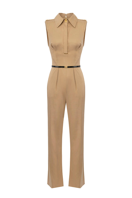 Cotton satin jumpsuit