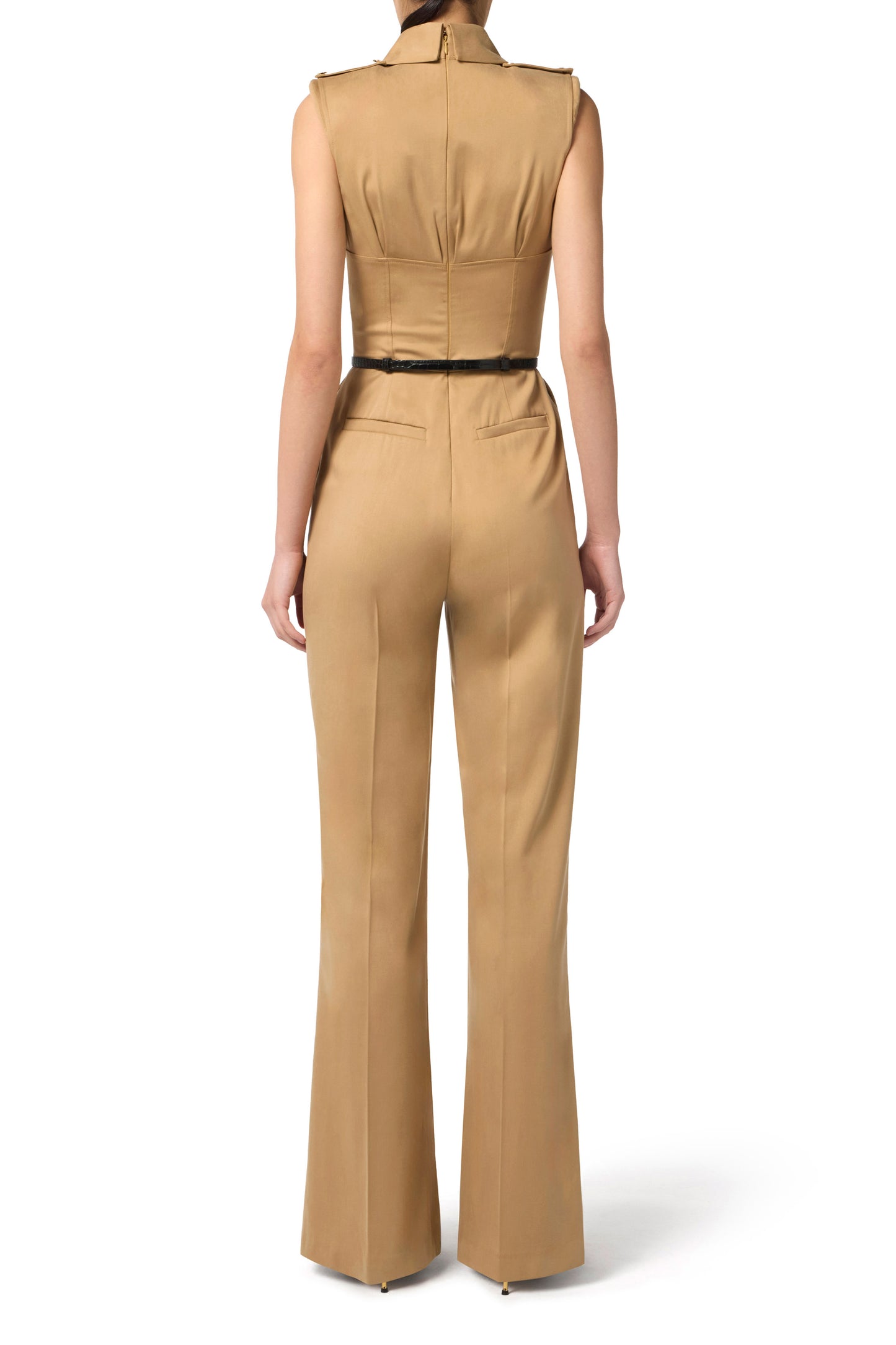 Cotton satin jumpsuit