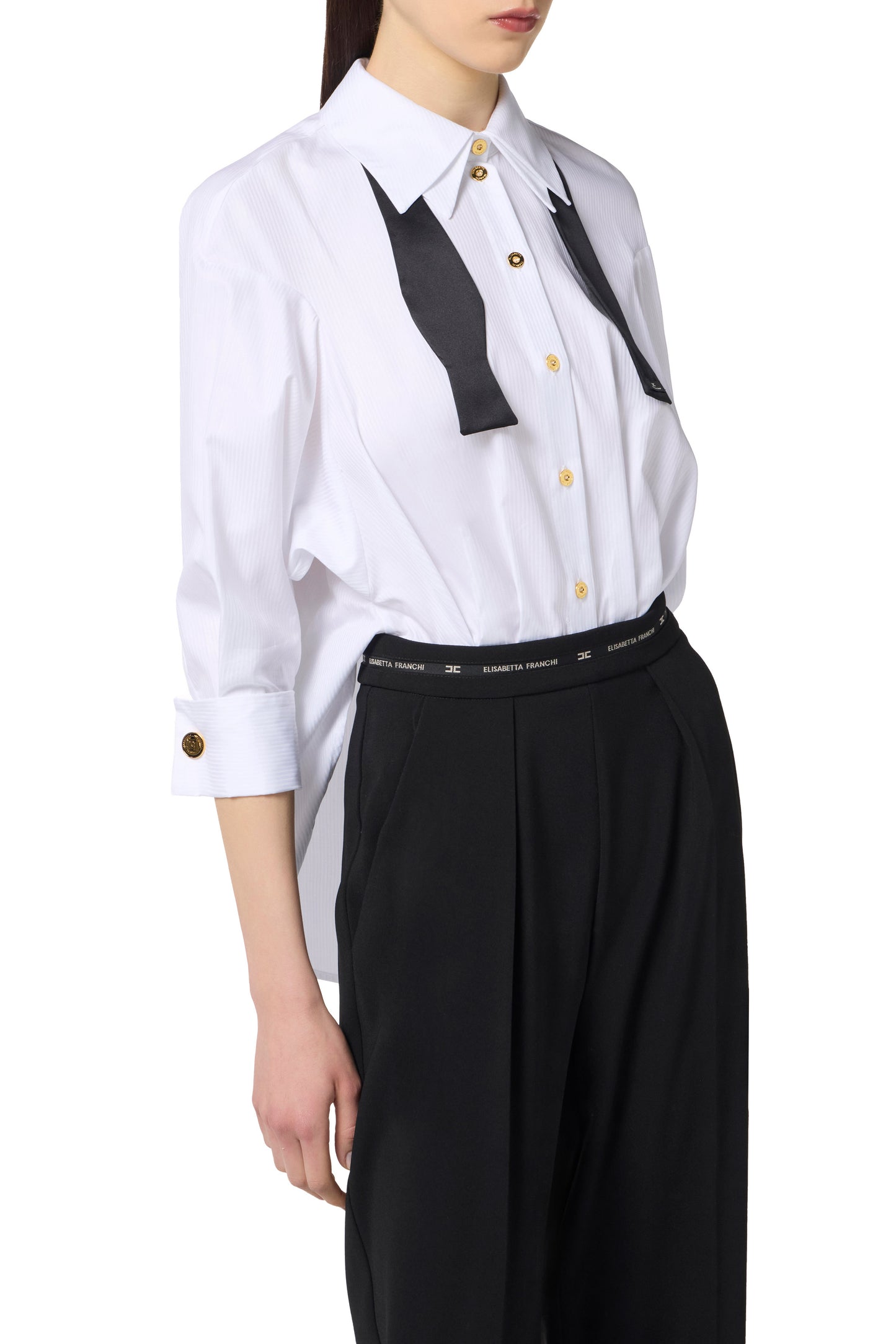 Lightweight crêpe and poplin jumpsuit