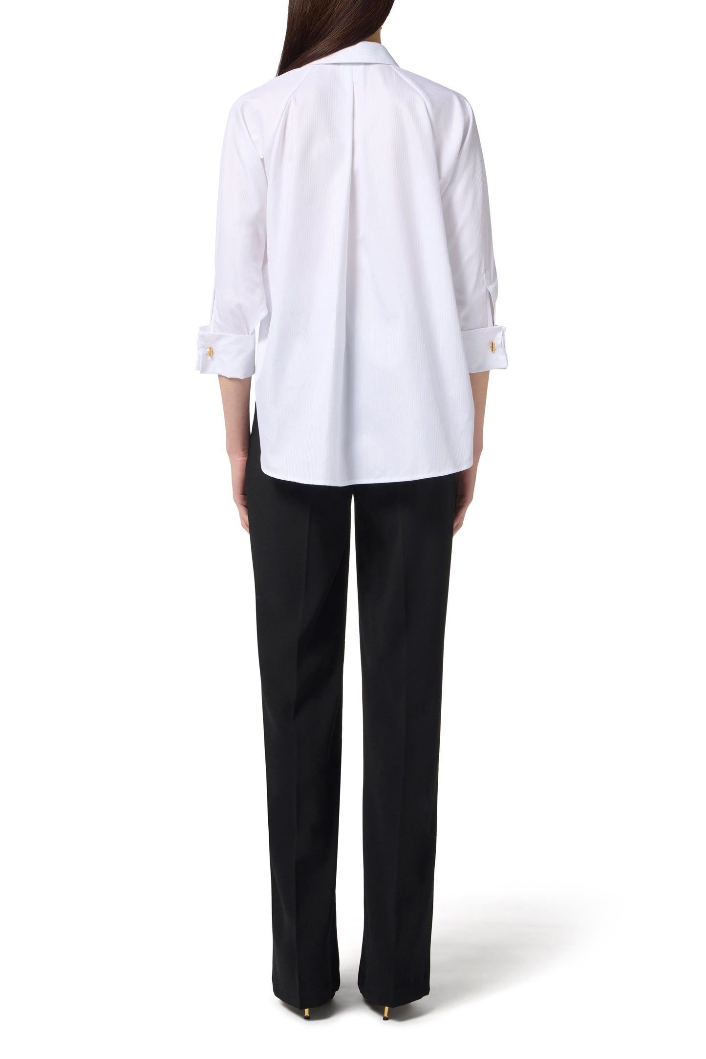 Lightweight crêpe and poplin jumpsuit