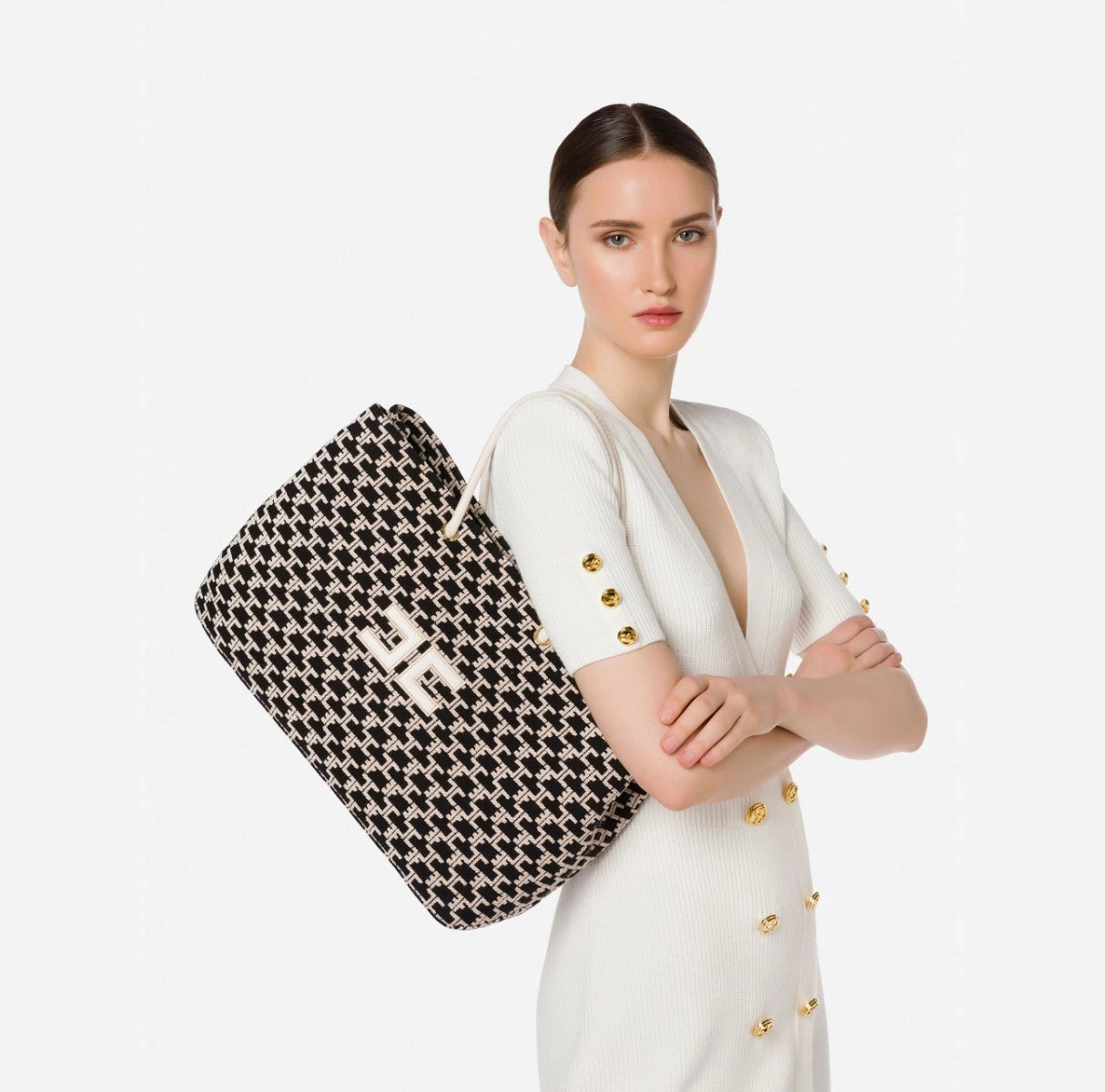 Madame Monogram Shopper Bag With Logo