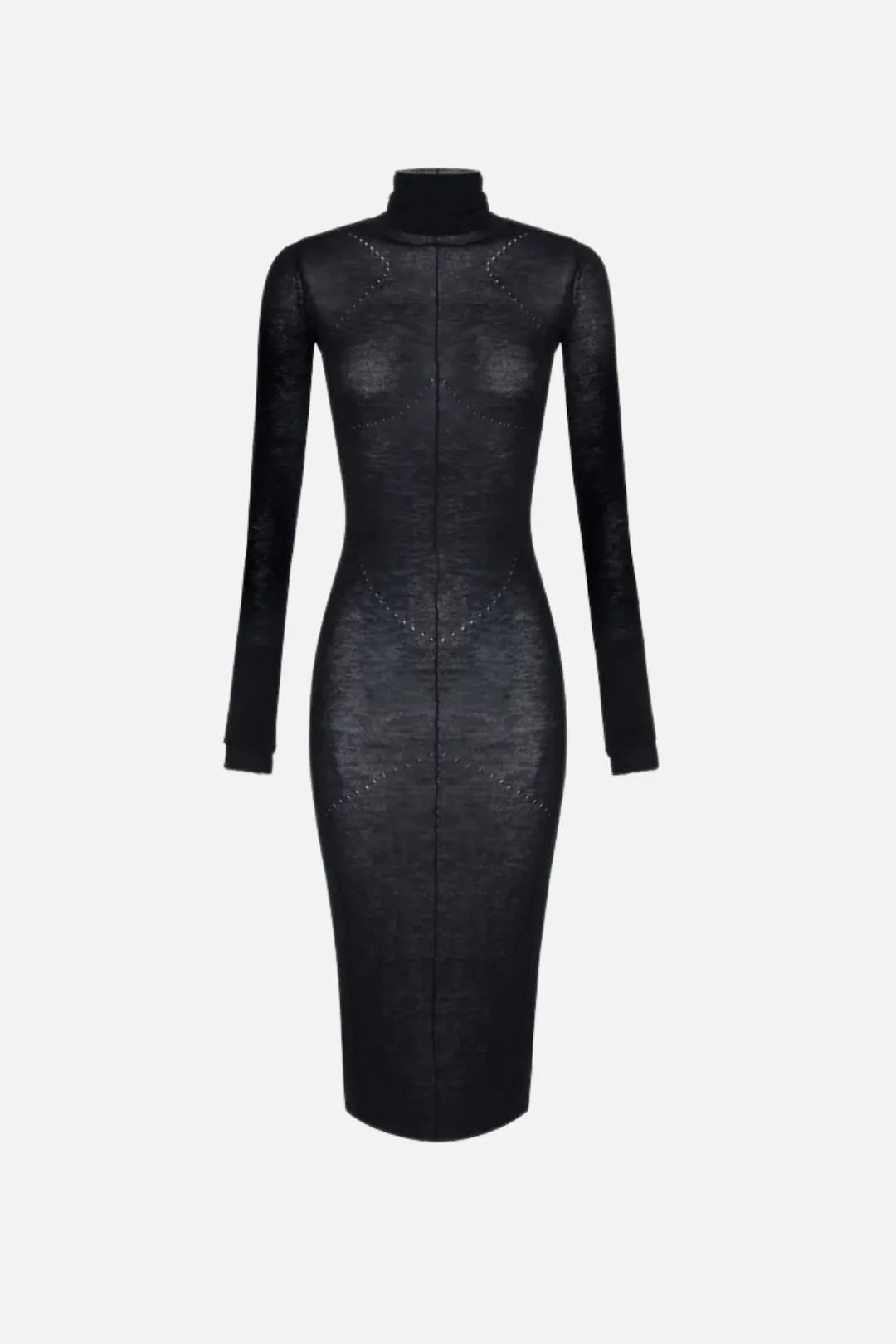 Knit openwork dress
