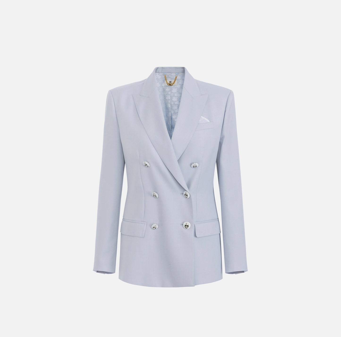 Cool wool jacket with enamelled buttons