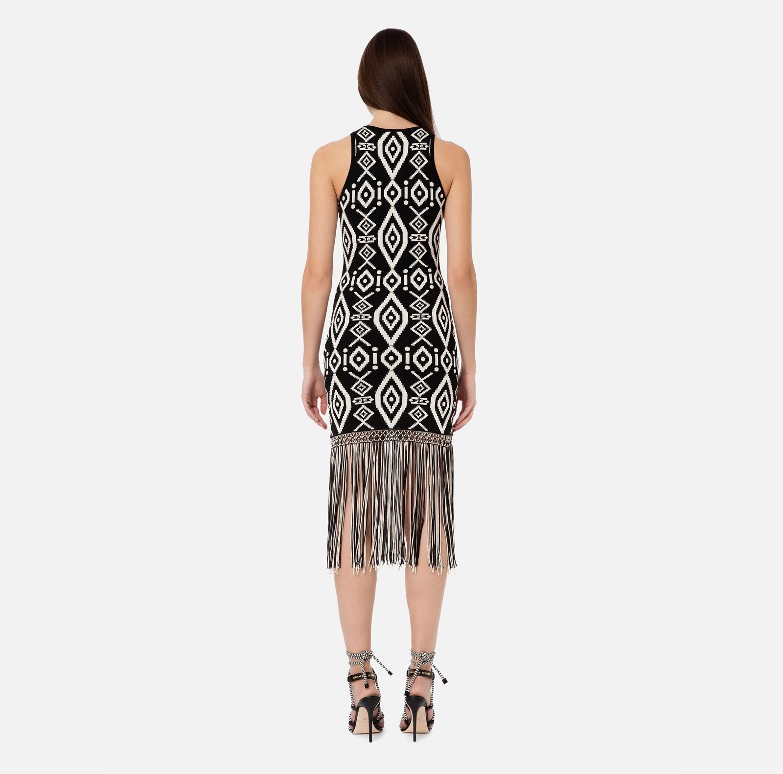 Rhombus print midi dress | LAST PIECE: 40/42