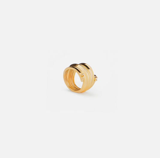Golden metal ring