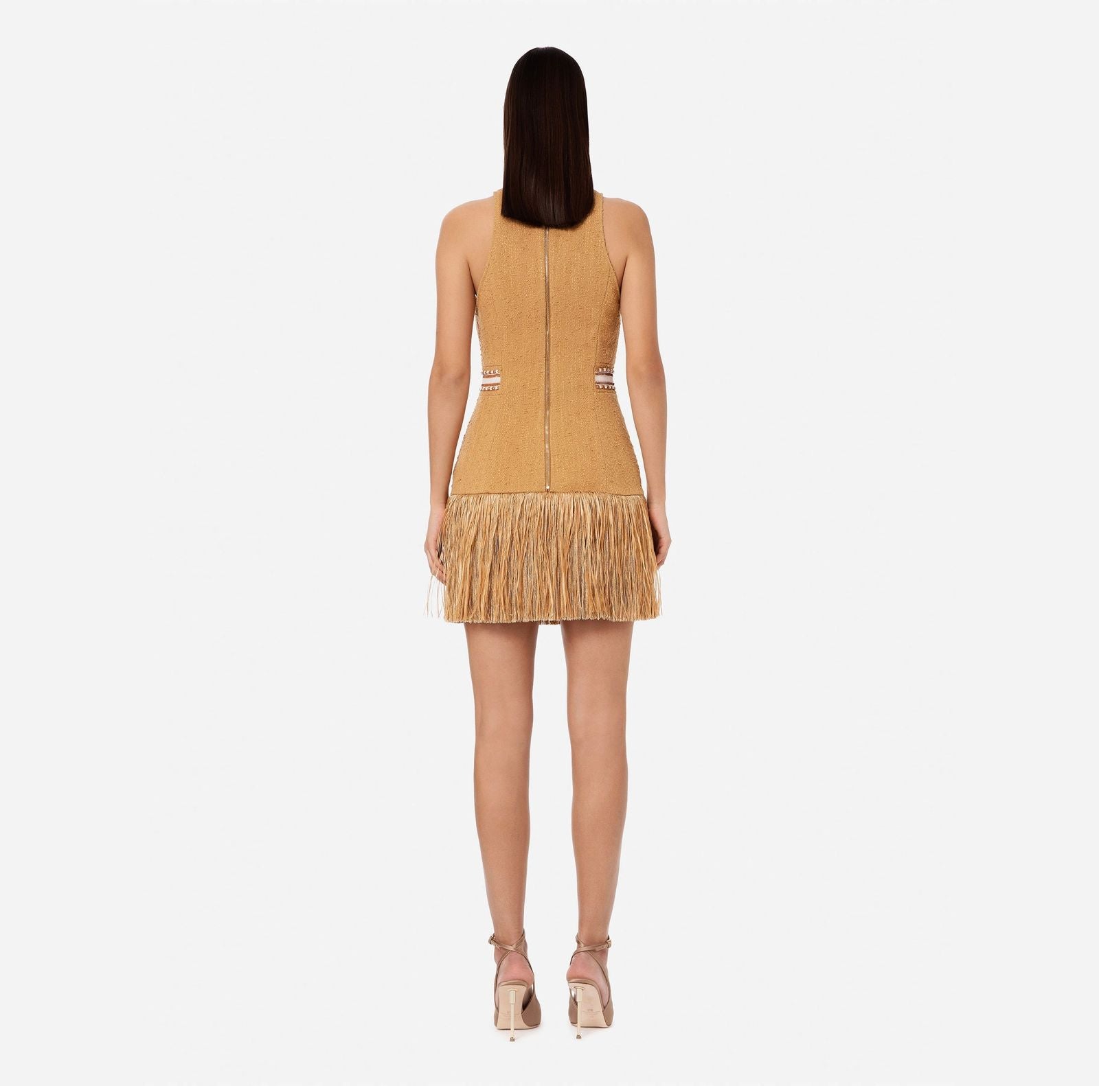 Embroidered tweed mini dress | LAST PIECE: 40/42/44