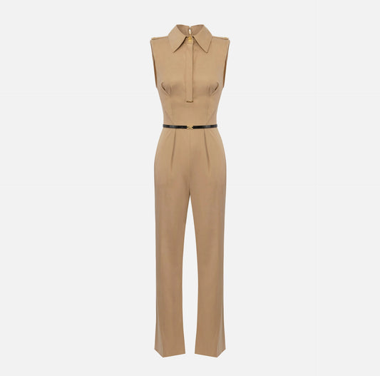 Cotton satin jumpsuit