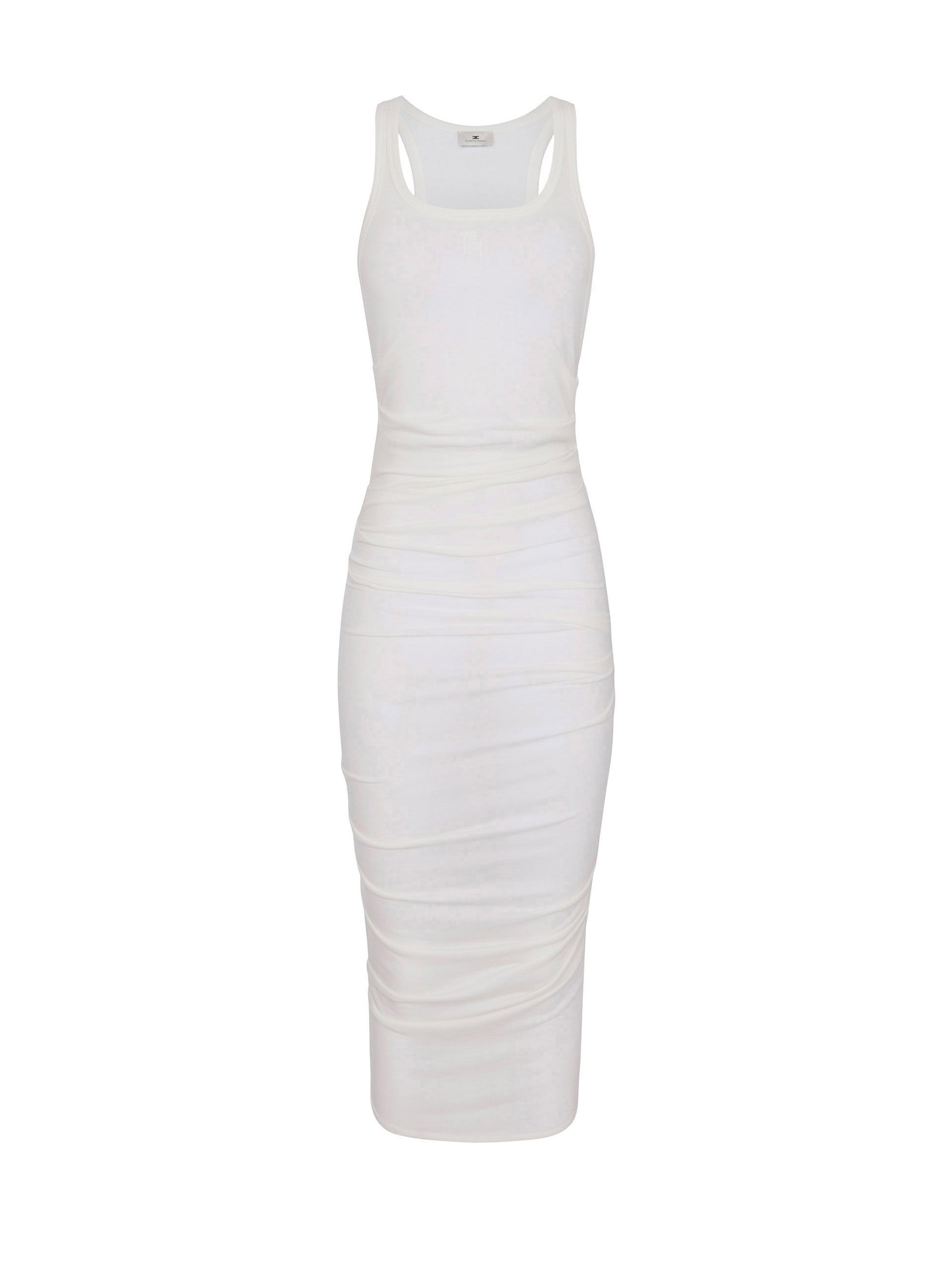 Dress in lightweight jersey fabric with embroidered logo