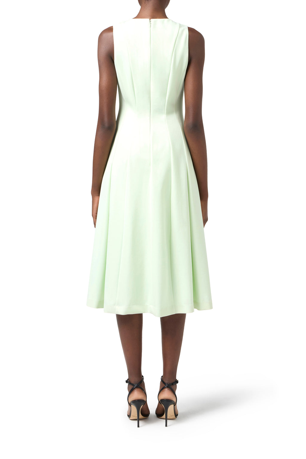 Cool wool dress with contrasting topstitching | LAST PIECE: 40/42/44