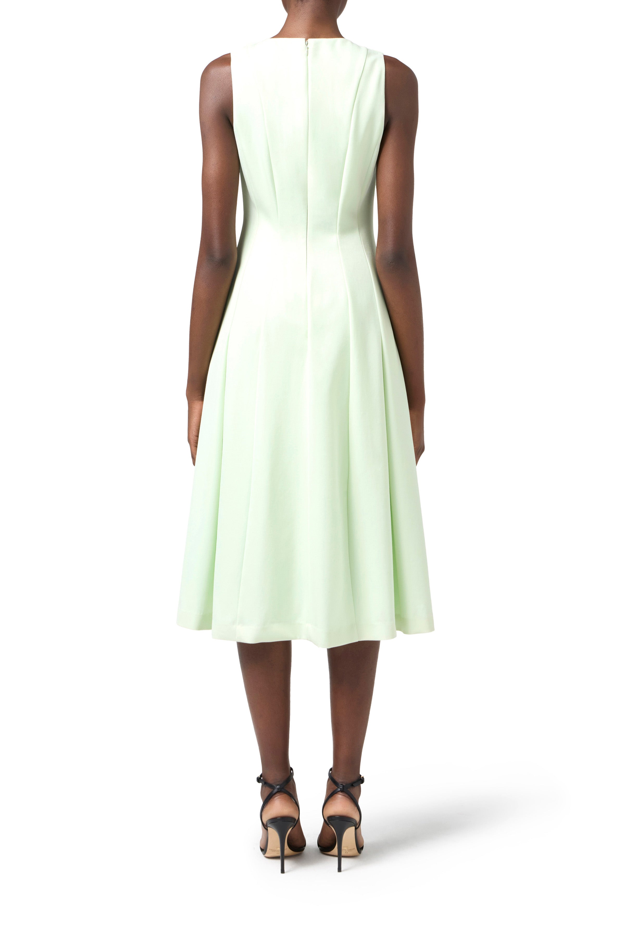Cool wool dress with contrasting topstitching | LAST PIECE: 40/42/44
