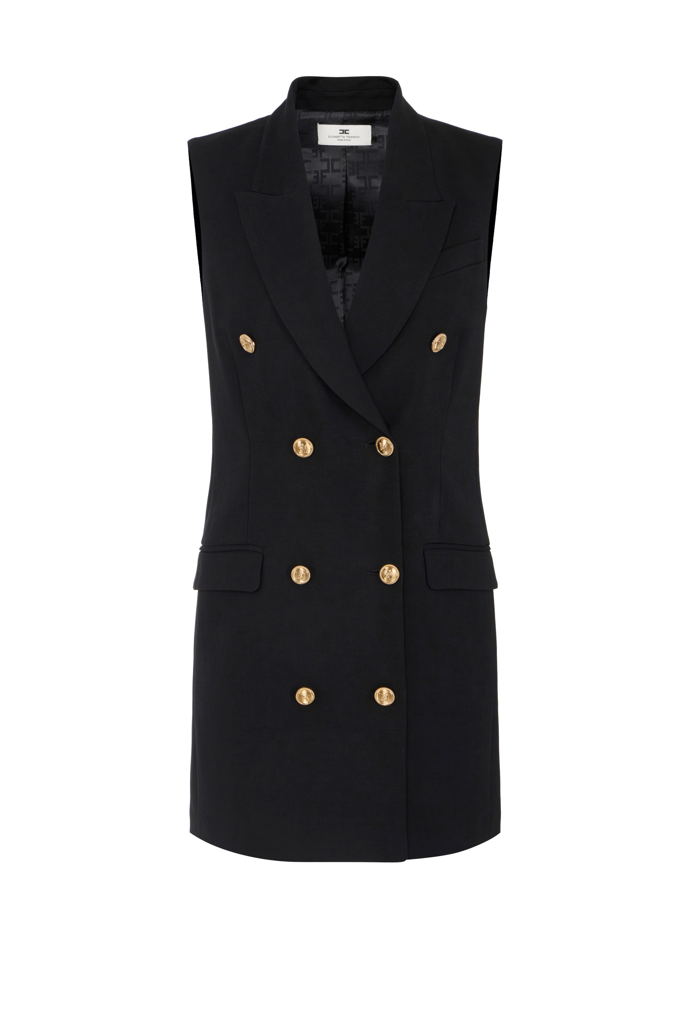 Linen-blend gabardine dress | LAST PIECE: 40/42
