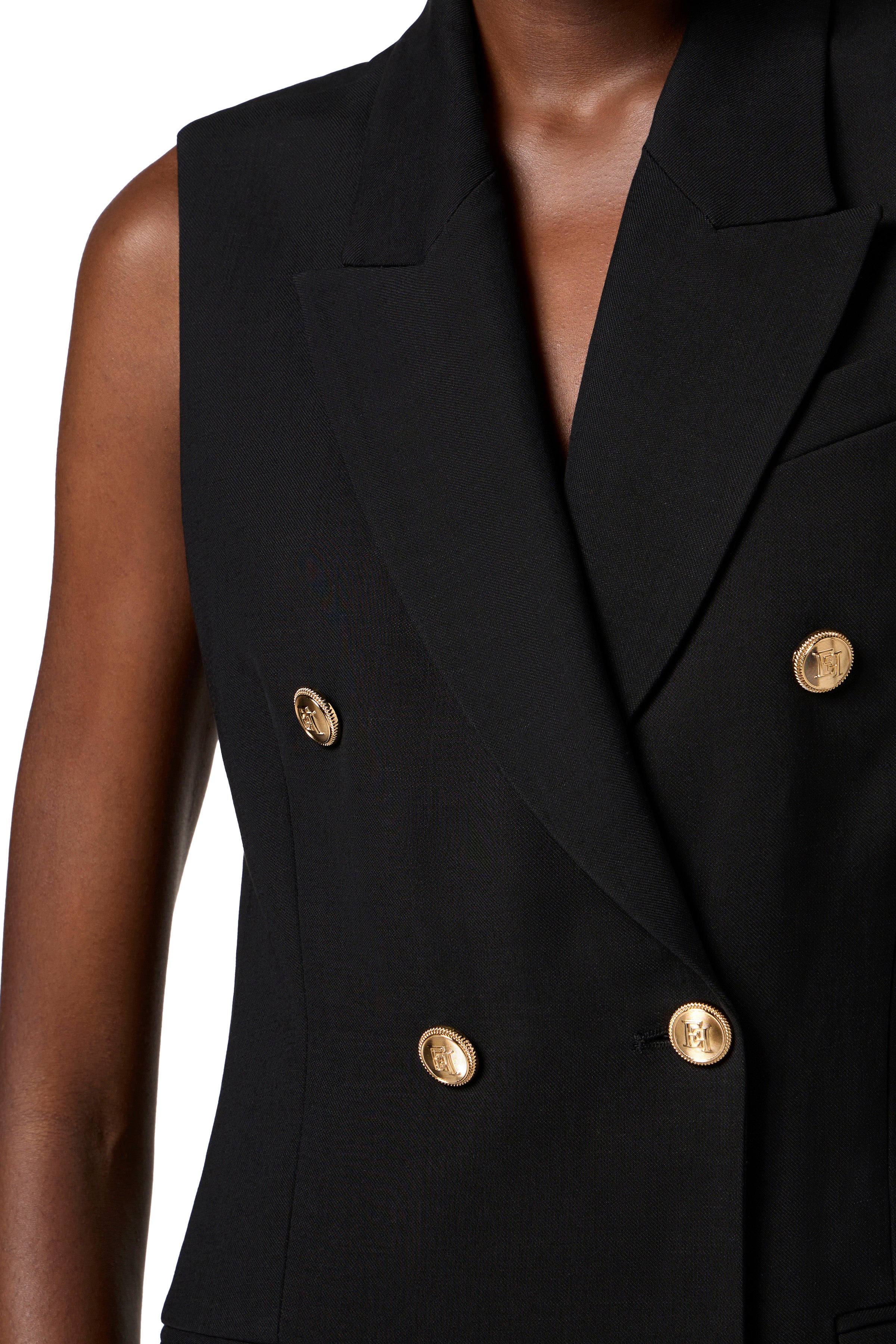 Linen-blend gabardine dress | LAST PIECE: 40/42
