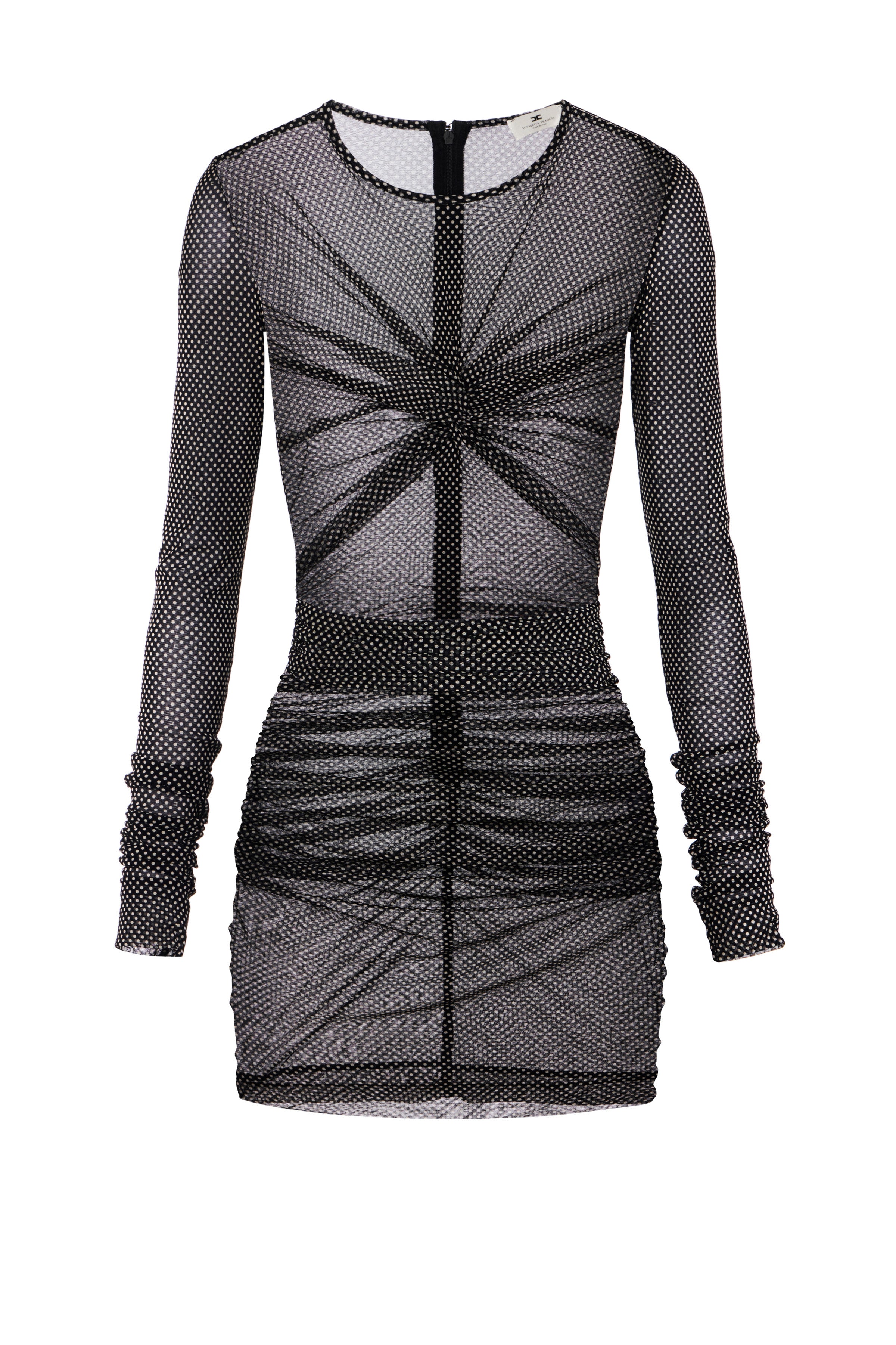 Dress in tulle fabric with polka dot print | LAST PIECE: 40