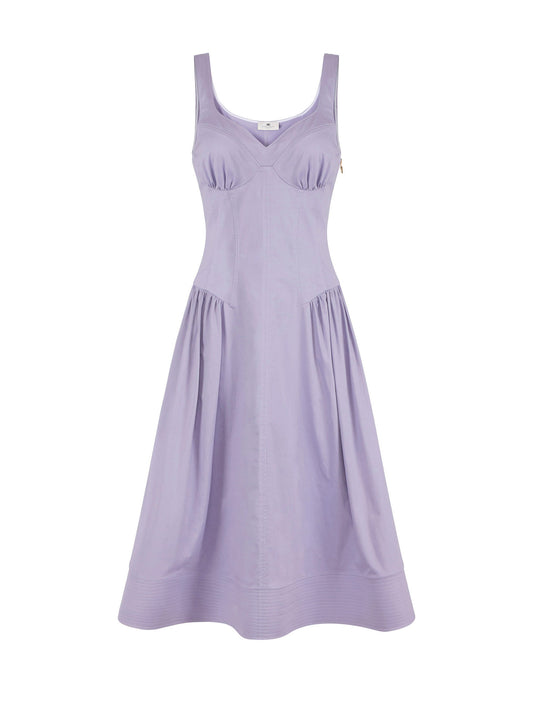 Stretch cotton dress