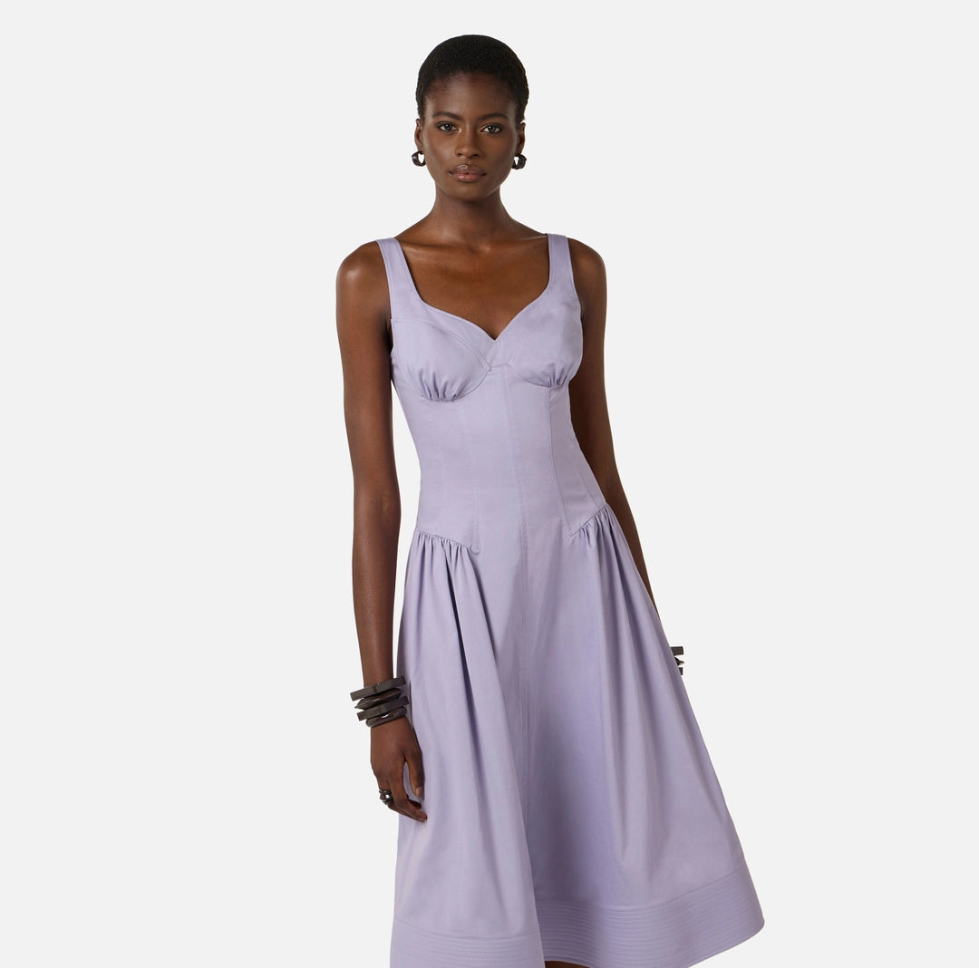 Stretch cotton dress