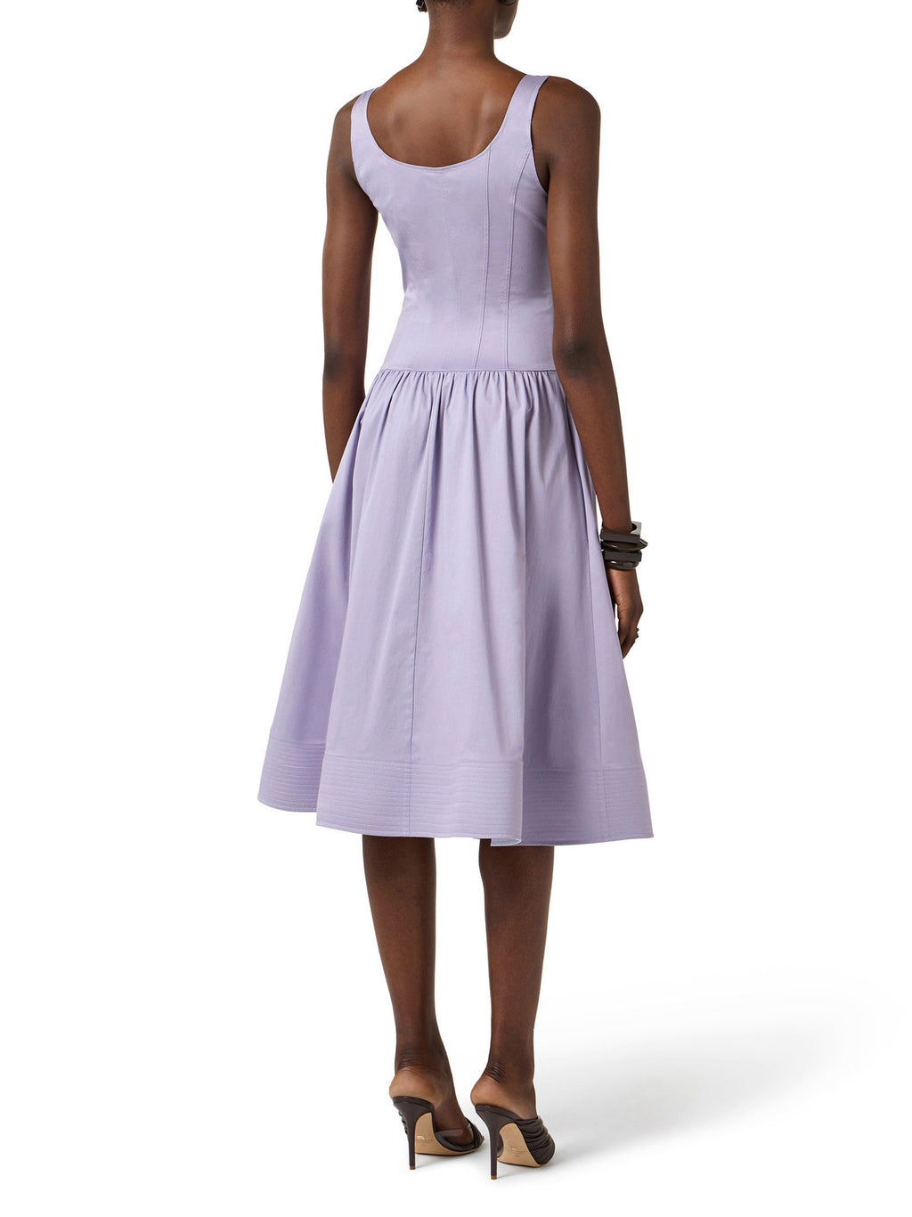 Stretch cotton dress