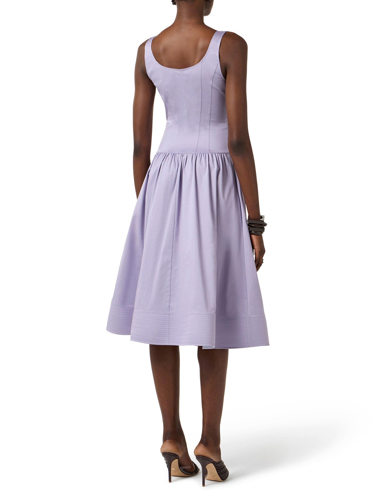 Stretch cotton dress