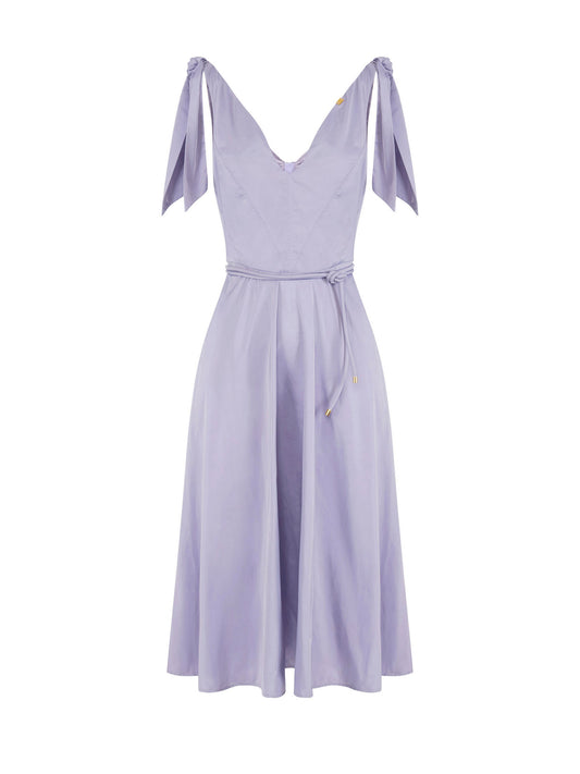 Dress in voile fabric