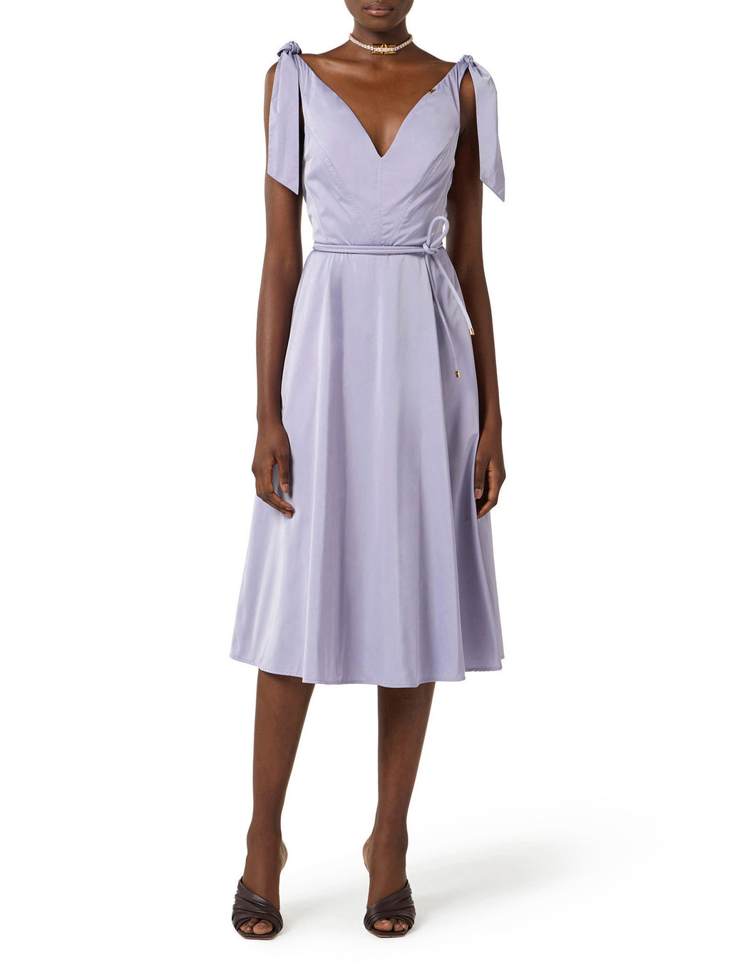 Dress in voile fabric