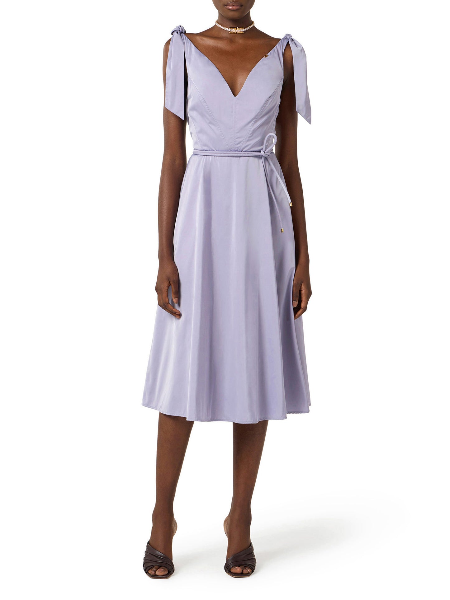 Dress in voile fabric